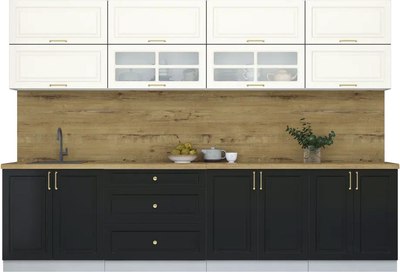 Кухонный гарнитур Интерлиния Мила Шато 3.1А - фото