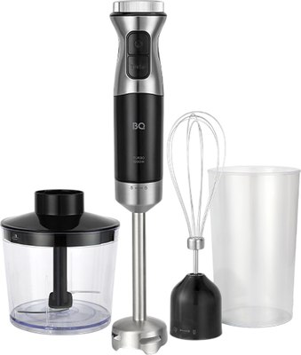 Блендер погружной BQ HB533PS (черный/сталь) - фото