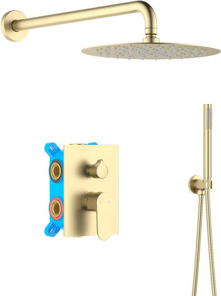 Душевая система со смесителем Aquatek Оберон AQ1272BG