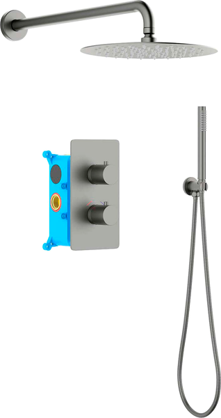 Душевая система со смесителем Aquatek Европа AQ1376BGM - фото
