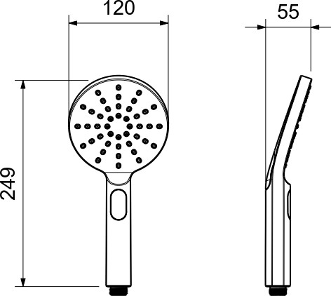 Лейка ручного душа Aquatek Оберон AQ2006BG