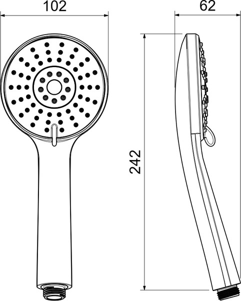 Лейка ручного душа Aquatek Бетта AQ2009BGM
