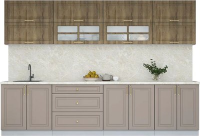 Кухонный гарнитур Интерлиния Мила Шато 3.1А - фото