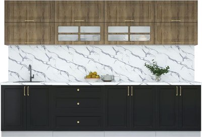 Кухонный гарнитур Интерлиния Мила Шато 3.1А - фото