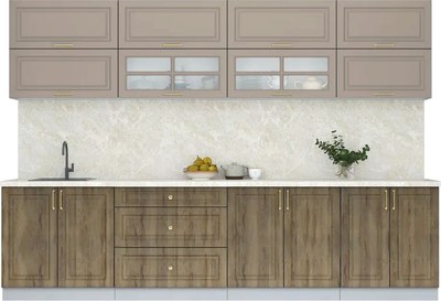 Кухонный гарнитур Интерлиния Мила Шато 3.1А - фото