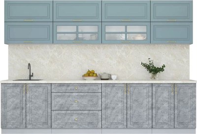 Кухонный гарнитур Интерлиния Мила Шато 3.1А - фото