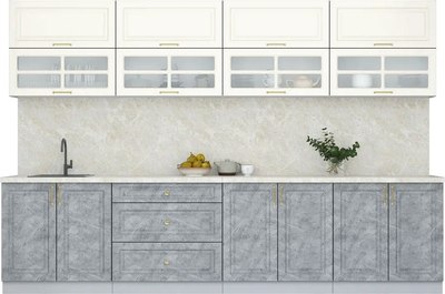 Кухонный гарнитур Интерлиния Мила Шато 3.2А - фото