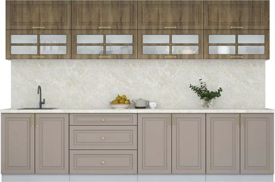 Кухонный гарнитур Интерлиния Мила Шато 3.2А - фото