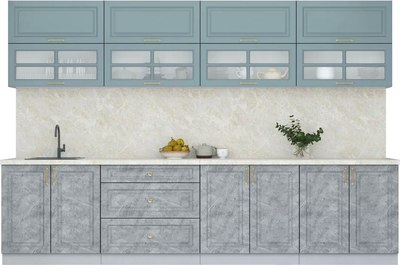 Кухонный гарнитур Интерлиния Мила Шато 3.2А - фото
