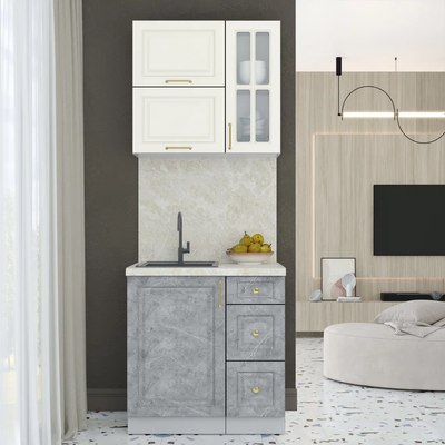 Кухонный гарнитур Интерлиния Мила Шато 0.8Б