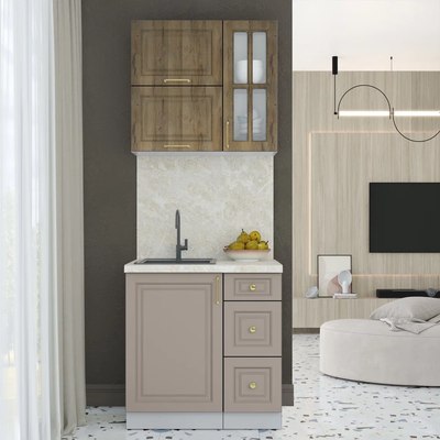 Кухонный гарнитур Интерлиния Мила Шато 0.8Б