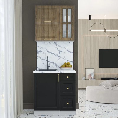 Кухонный гарнитур Интерлиния Мила Шато 0.8Б