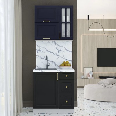 Кухонный гарнитур Интерлиния Мила Шато 0.8Б