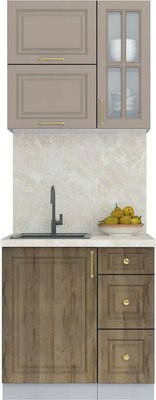 Кухонный гарнитур Интерлиния Мила Шато 0.8Б - фото