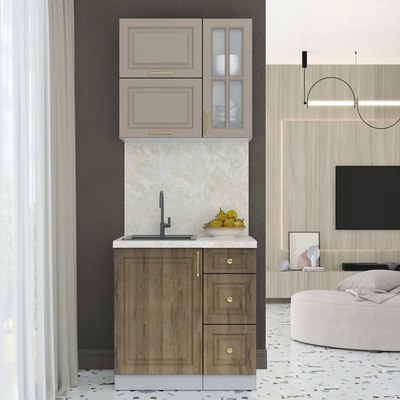 Кухонный гарнитур Интерлиния Мила Шато 0.8Б