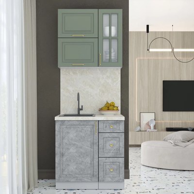 Кухонный гарнитур Интерлиния Мила Шато 0.8Б