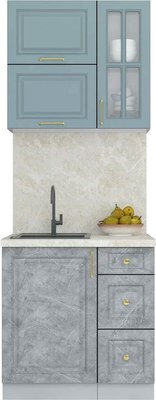 Кухонный гарнитур Интерлиния Мила Шато 0.8Б - фото