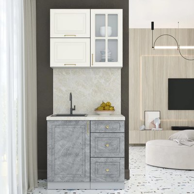 Кухонный гарнитур Интерлиния Мила Шато 0.9Б