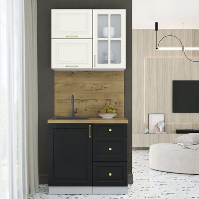 Кухонный гарнитур Интерлиния Мила Шато 0.9Б