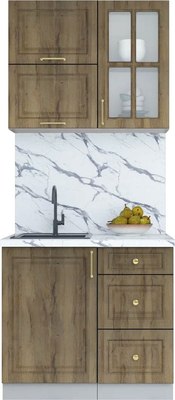Кухонный гарнитур Интерлиния Мила Шато 0.9Б - фото