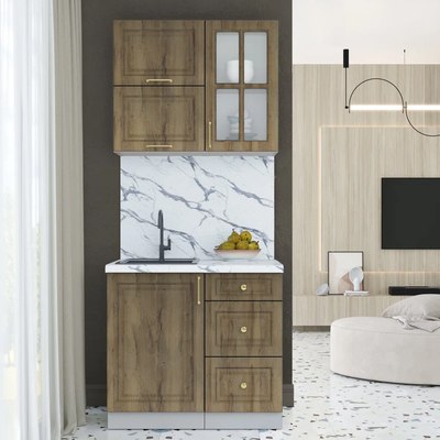 Кухонный гарнитур Интерлиния Мила Шато 0.9Б