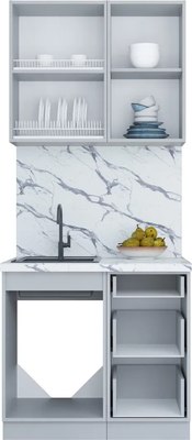 Кухонный гарнитур Интерлиния Мила Шато 0.9Б