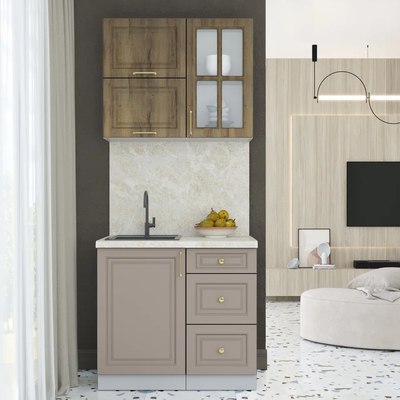 Кухонный гарнитур Интерлиния Мила Шато 0.9Б