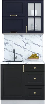 Кухонный гарнитур Интерлиния Мила Шато 0.9Б - фото