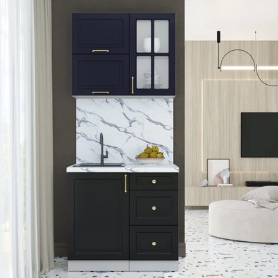 Кухонный гарнитур Интерлиния Мила Шато 0.9Б