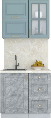 Кухонный гарнитур Интерлиния Мила Шато 0.9Б - фото