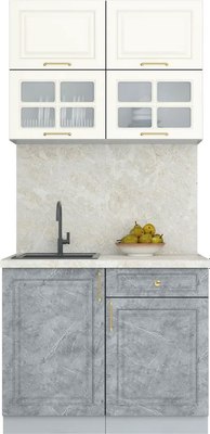 Кухонный гарнитур Интерлиния Мила Шато 1.0Б - фото