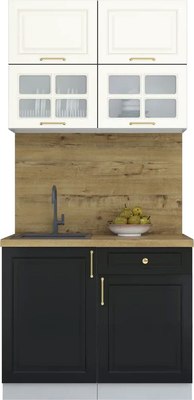 Кухонный гарнитур Интерлиния Мила Шато 1.0Б - фото