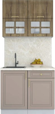 Кухонный гарнитур Интерлиния Мила Шато 1.0Б - фото