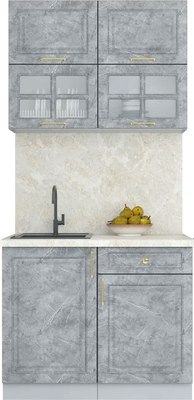 Кухонный гарнитур Интерлиния Мила Шато 1.0Б - фото