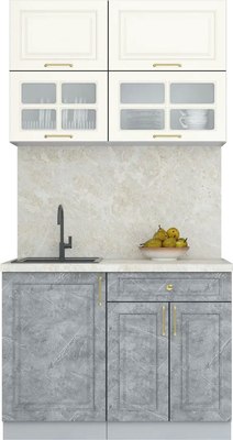 Кухонный гарнитур Интерлиния Мила Шато 1.1Б - фото