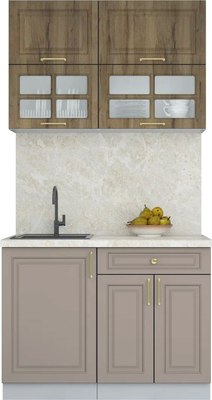 Кухонный гарнитур Интерлиния Мила Шато 1.1Б - фото