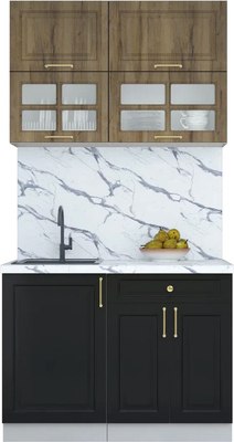 Кухонный гарнитур Интерлиния Мила Шато 1.1Б - фото