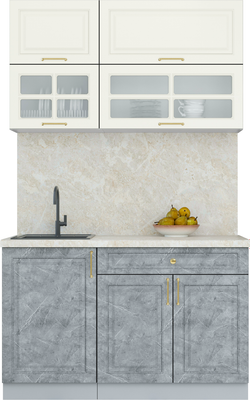 Кухонный гарнитур Интерлиния Мила Шато 1.3Б - фото