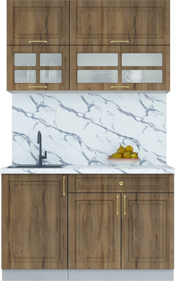 Кухонный гарнитур Интерлиния Мила Шато 1.3Б - фото