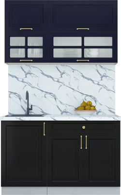 Кухонный гарнитур Интерлиния Мила Шато 1.3Б - фото