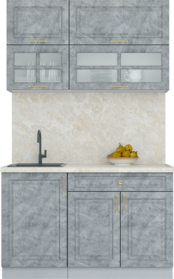 Кухонный гарнитур Интерлиния Мила Шато 1.3Б - фото