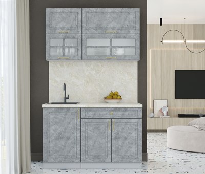 Кухонный гарнитур Интерлиния Мила Шато 1.3Б