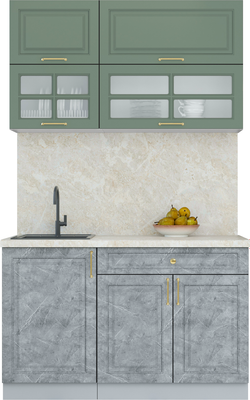 Кухонный гарнитур Интерлиния Мила Шато 1.3Б - фото