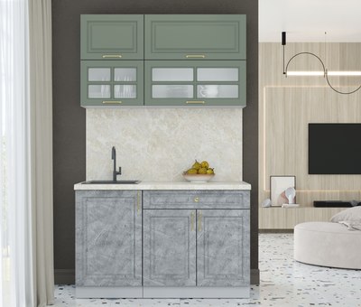 Кухонный гарнитур Интерлиния Мила Шато 1.3Б