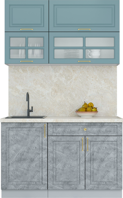 Кухонный гарнитур Интерлиния Мила Шато 1.3Б - фото