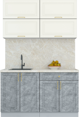 Кухонный гарнитур Интерлиния Мила Шато 1.4Б - фото