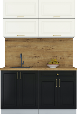 Кухонный гарнитур Интерлиния Мила Шато 1.4Б - фото