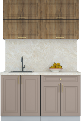 Кухонный гарнитур Интерлиния Мила Шато 1.4Б - фото