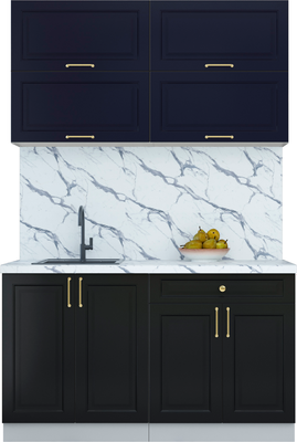 Кухонный гарнитур Интерлиния Мила Шато 1.4Б - фото