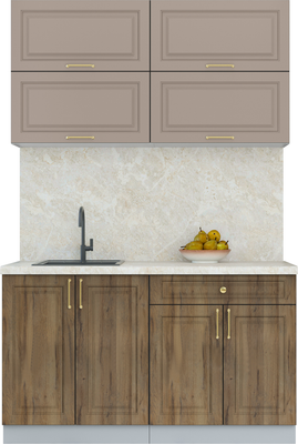 Кухонный гарнитур Интерлиния Мила Шато 1.4Б - фото